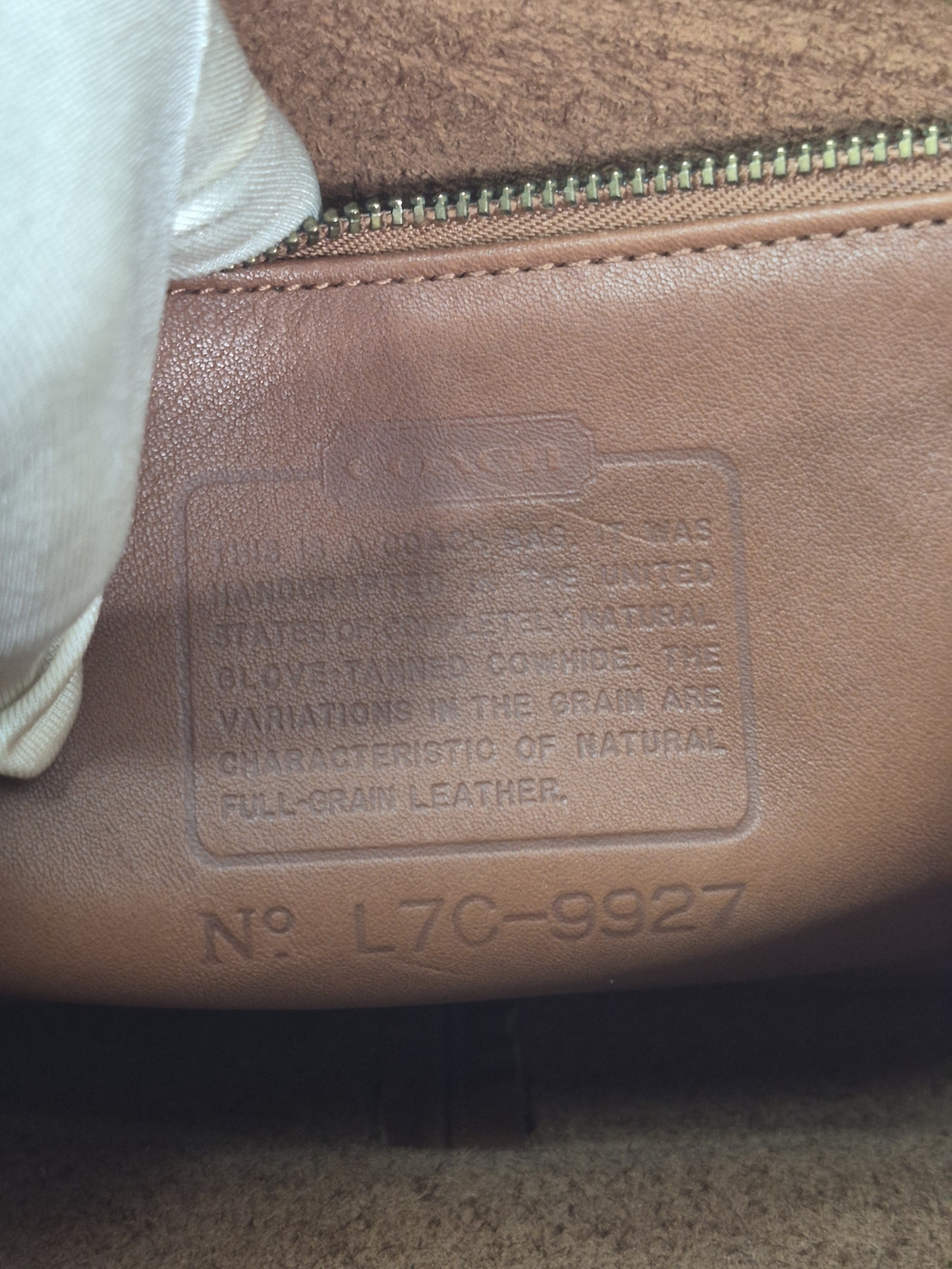 Coach Brown Leather Top-Handle Satchel with Gold Chain Strap - Picture 7 of 9